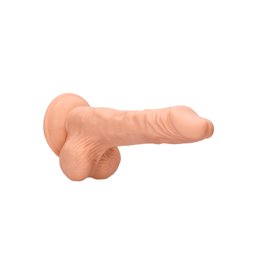 Pene RealRock de 20 cm con testículos, color rosa carne