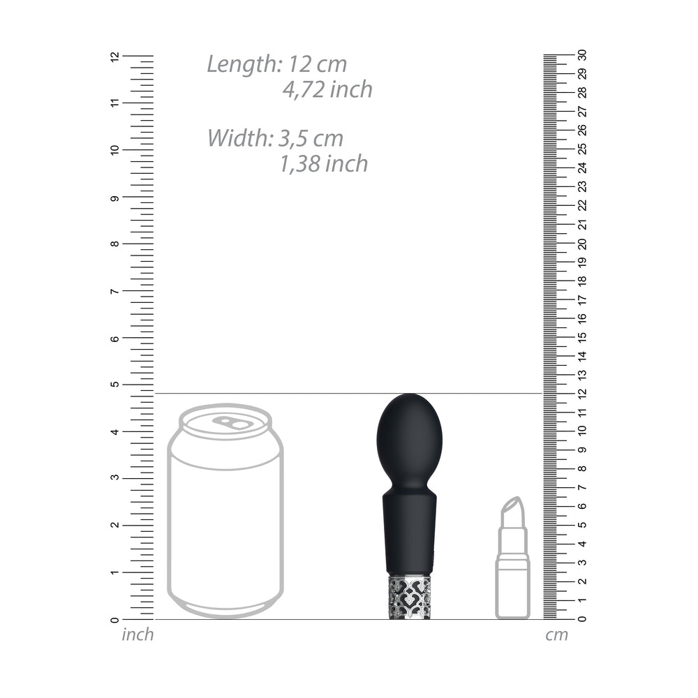 Bala recargable brillante Royal Gems negra