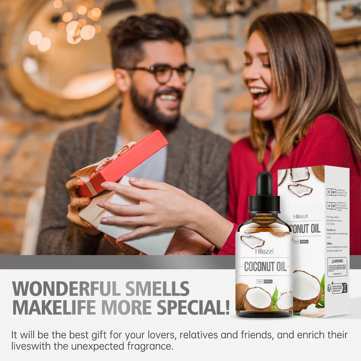 Coconut essential oil suitable for massage scraping aromatherapy diffuser for face hair eyelash care universal essential oil