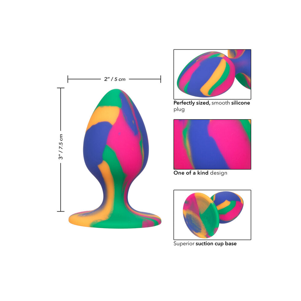 Tapón anal teñido anudado mediano atrevido