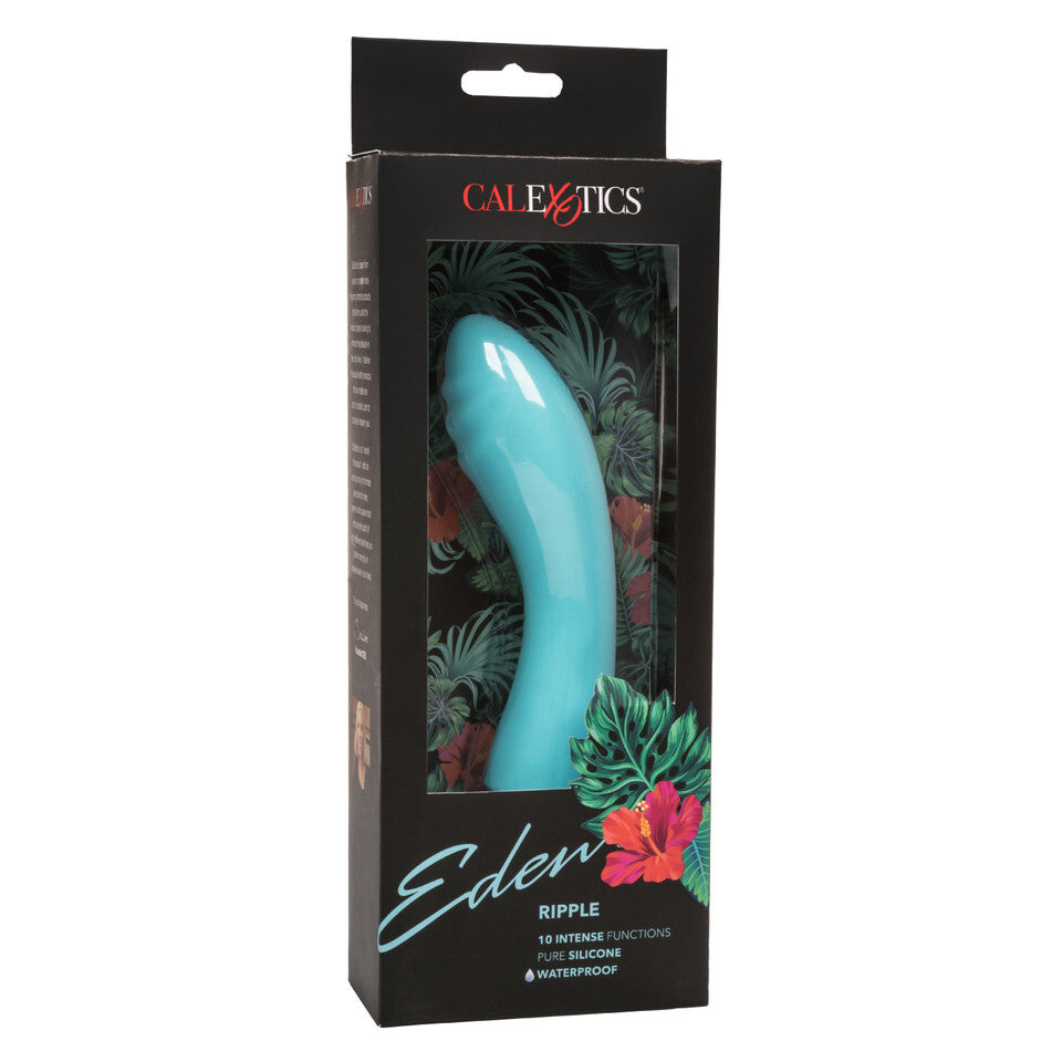 Vibrador Eden Ripple de silicona para punto G, resistente al agua, 6 pulgadas