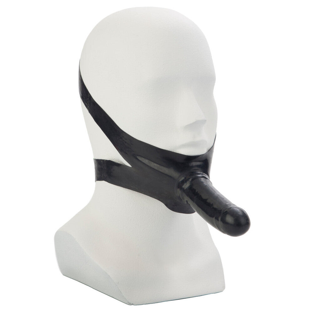 Consolador con correa facial Accommodator negro