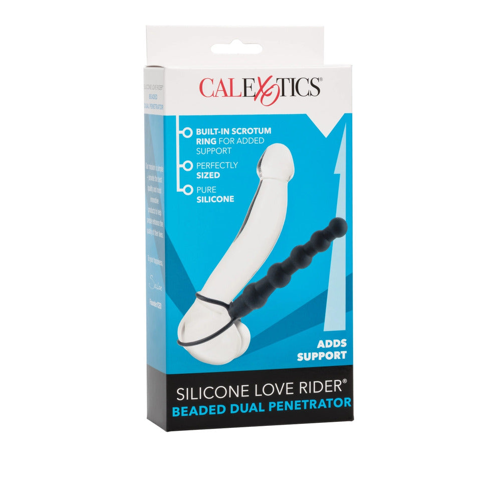 Penetrador doble negro con cuentas Love Rider