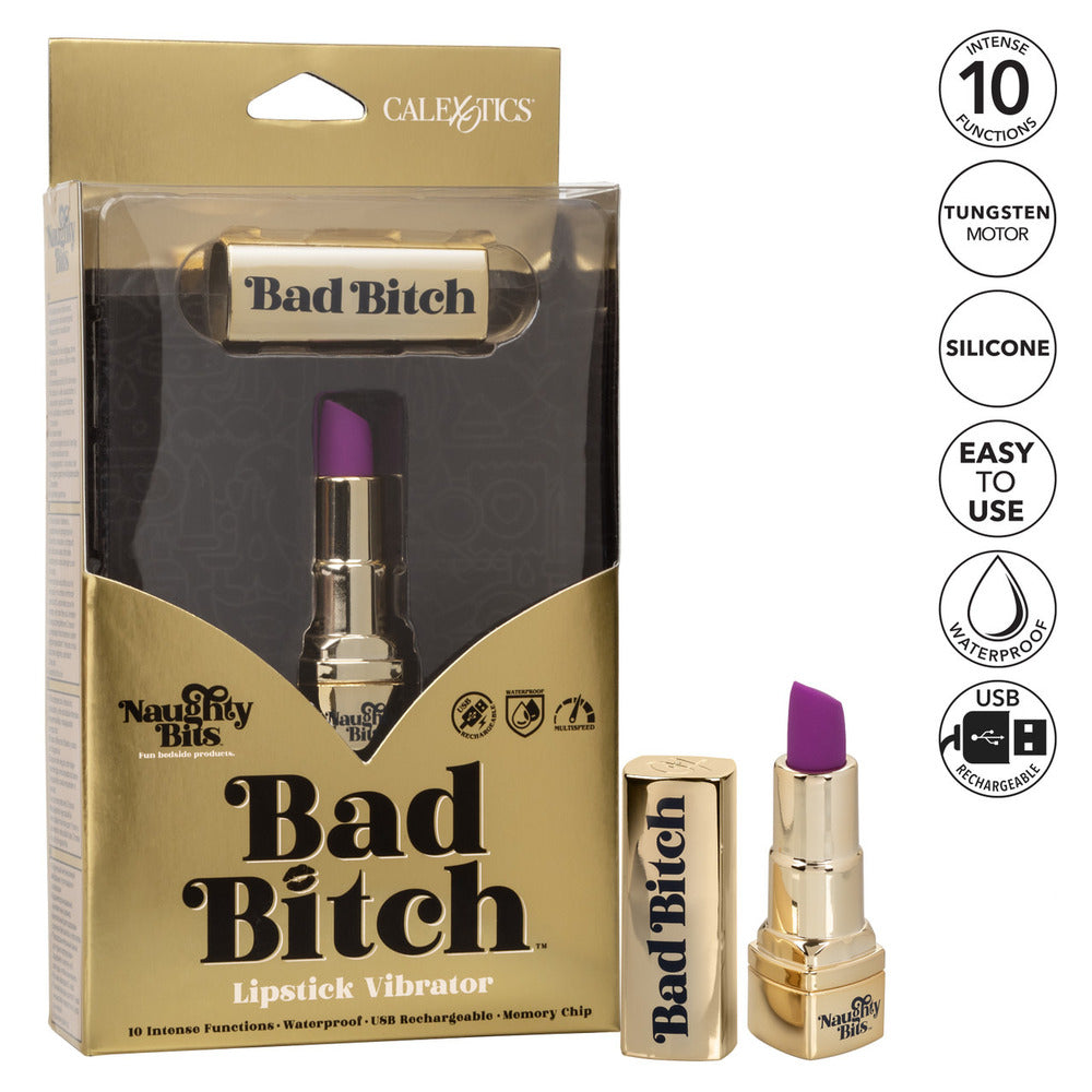 Vibrador labial recargable Naughty Bits Bad Bitch