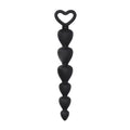 Black Silicone Anal Beads