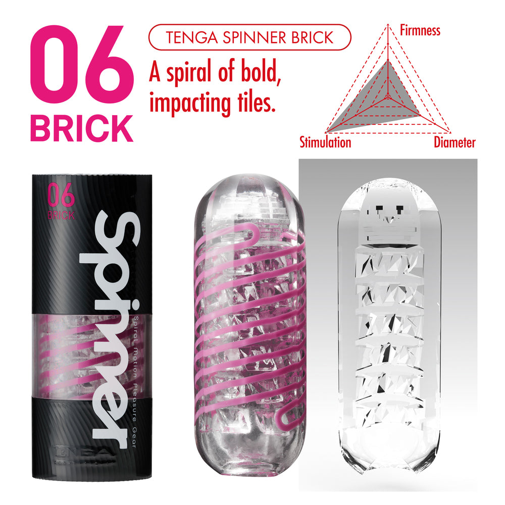 Masturbador Tenga 06 Brick Spinner