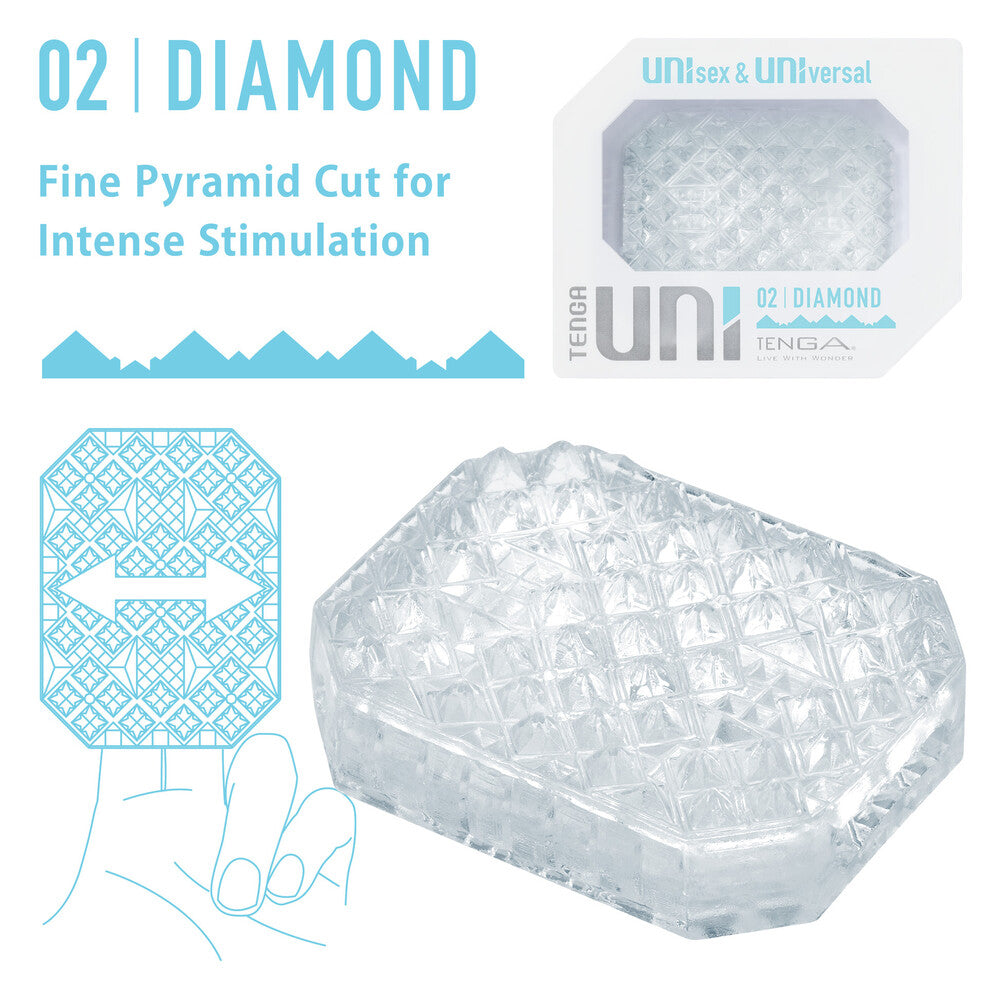 Masturbador de manga Tenga UNI Diamond