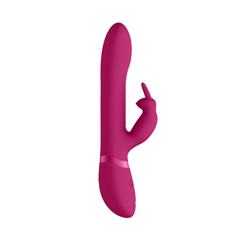 Vibrador de conejo rosa Vive Amoris con cuentas estimulantes
