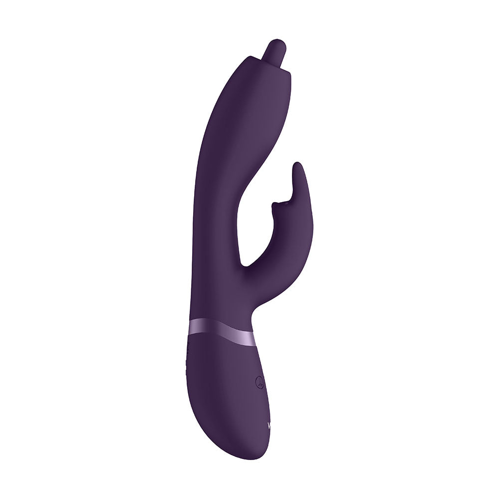 Vibrador con punta giratoria para punto G morado Vive Nilo