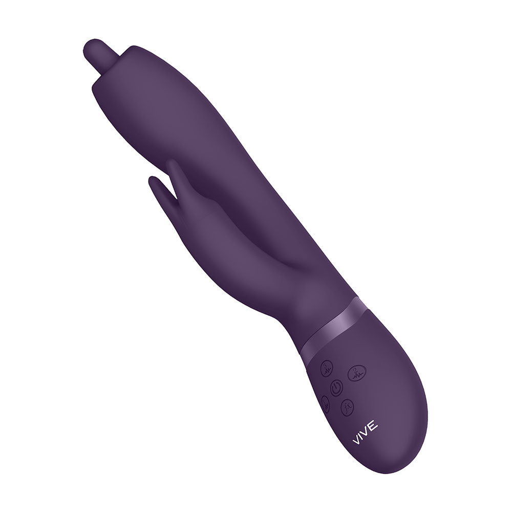 Vibrador con punta giratoria para punto G morado Vive Nilo