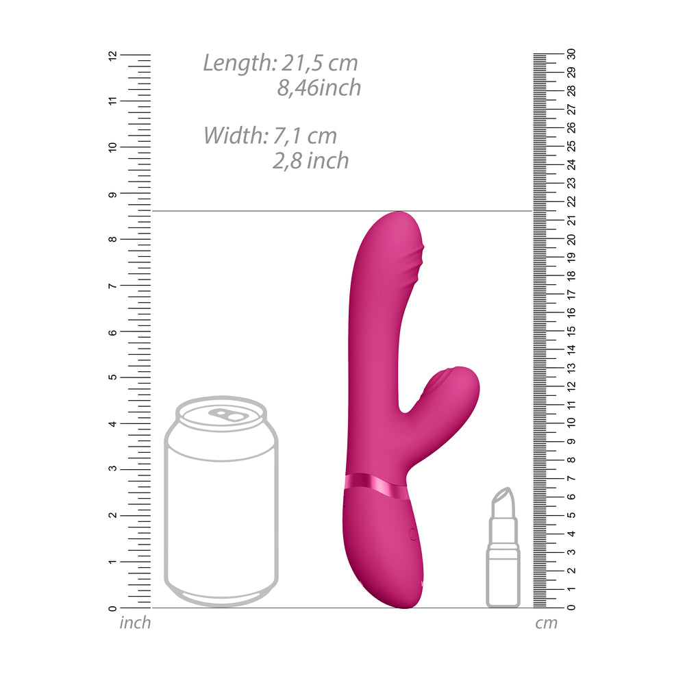 Vibrador de ondas de pulso Vive Tani Finger Motion, color rosa