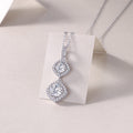 Snow Field Fairyland - A Fashionable And Light Luxury Jewelry Pendant Necklace Set With Top-quality Moissanite, S925 Silver Plated Platinum