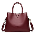 Women's Large Leather Tote Bag | 3 Compartment Work Bag