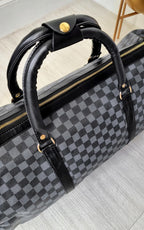 Checked Print Overnight Bag