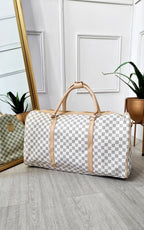 Checked Print Overnight Bag