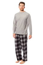 Toro Rocco Men's Thermal Fleece Pyjama Set With Check Pants Winter Loungewear Brushed Base Layer Warmth