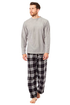Toro Rocco Men's Thermal Fleece Pyjama Set With Check Pants Winter Loungewear Brushed Base Layer Warmth
