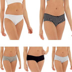 Daisy Dreamer Pack Of 10 Womens Cotton Briefs Underwear Shorts With Stretch Waistband
