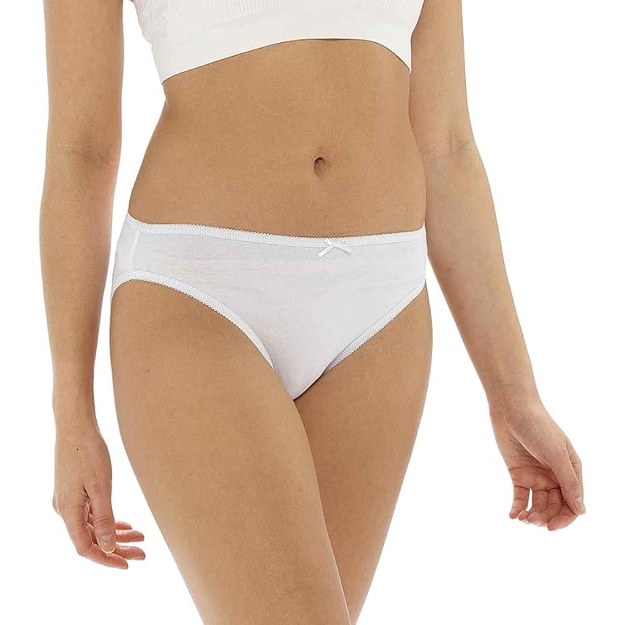 Daisy Dreamer Pack Of 10 Womens Cotton Briefs Underwear Shorts With Stretch Waistband