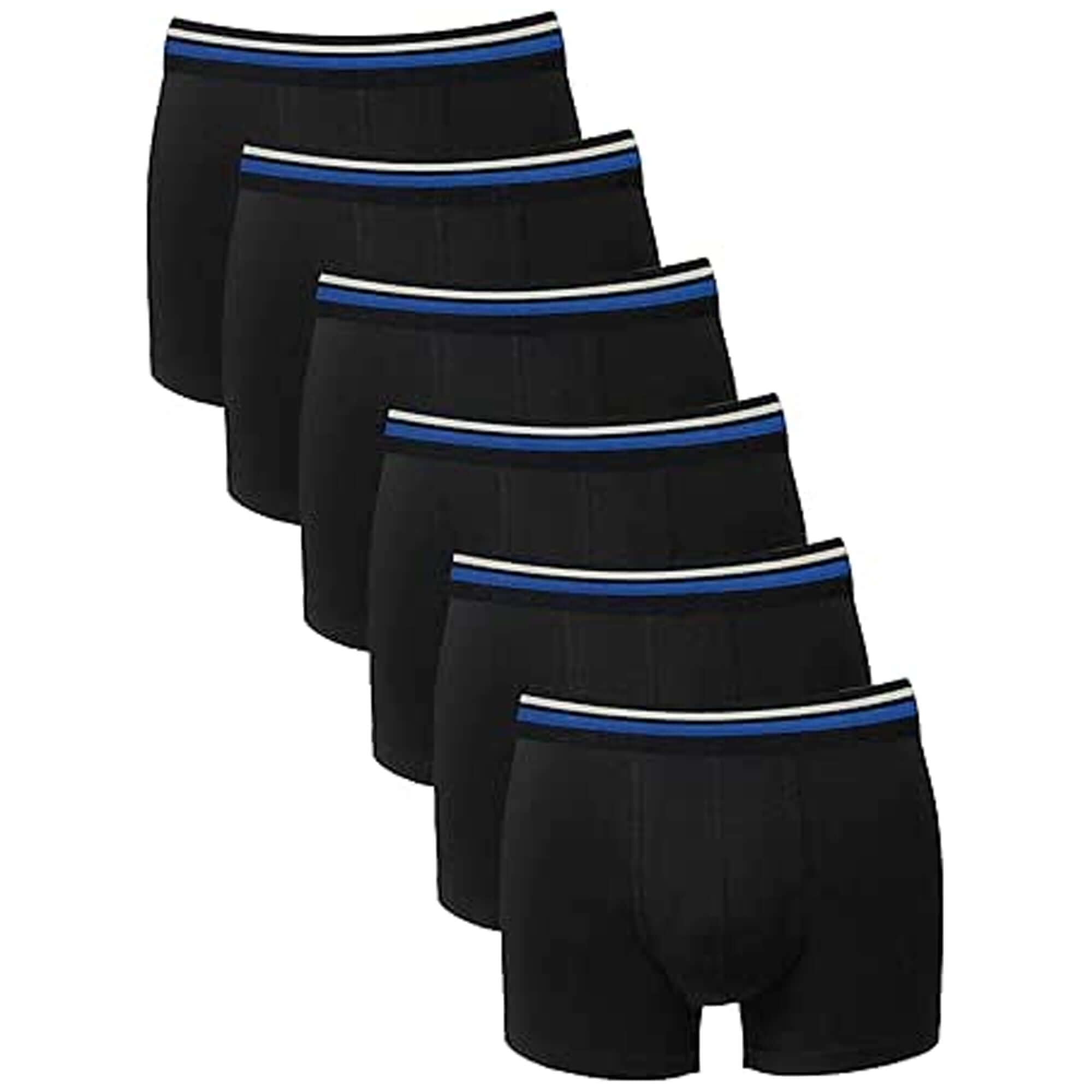 Sock Stack KB03 Boys Boxer Shorts Pack Of 6 Lycra Cotton Comfortable Fit Breathable School
