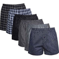 Sock Stack Pack Of 6 Boys Loose Fit Woven Boxer Shorts Cotton Mix Breathable Cotton Rich Stretch Comfort Fit