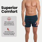 Sock Stack Men's Jersey Boxer Shorts Pack Of 6 Classic Fit Underwear Stretch Comfort