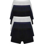 Sock Stack Pack Of 6 Mens Cotton Rich Comfort Fit Boxer Trunks Breathable Stretch