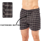 Sock Stack MB02 Pack Of 6 Mens Loose Fit Boxers With Comfort Waistband Button Fly