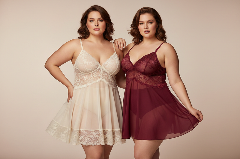 Plus Size Chemise & Babydoll - Alluring
