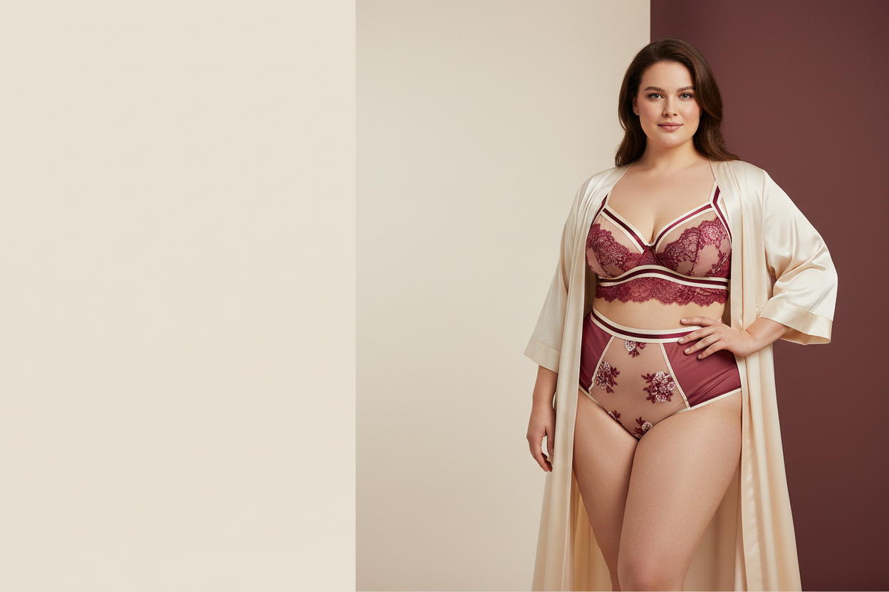 Plus Size Lingerie Hero - Full Frame