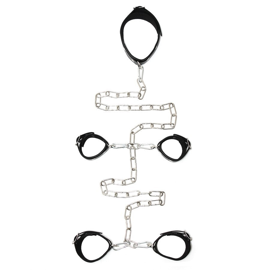 Esposas de cuero para manos y pies de mujer