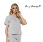 Daisy Dreamer Women's Jersey Marl Loungewear Pyjama Set Super Soft Comfort Relaxed Fit