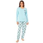 Daisy Dreamer Women's Koala Bear Print Pyjama Set 100% Cotton Easy Care Super Soft Cosy Sleepwear