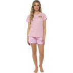 Daisy Dreamer Womens Cotton Sausage Dog Print T Shirt And Shorts Pyjama Set For Summer