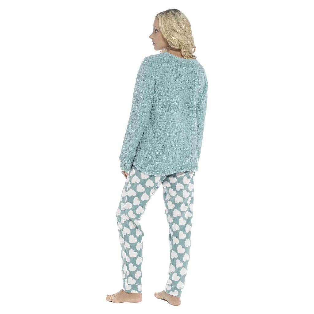Daisy Dreamer Panda Ultra Soft Snuggle Fleece Pyjama Set For Women Cosy Winter Cosy Cotton Rich Nightwear Set